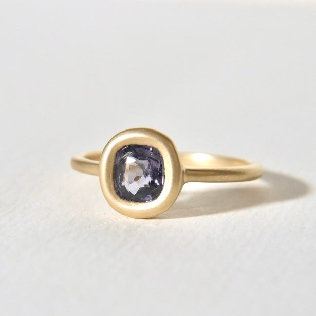 Silky Satin Grey Spinel Ring