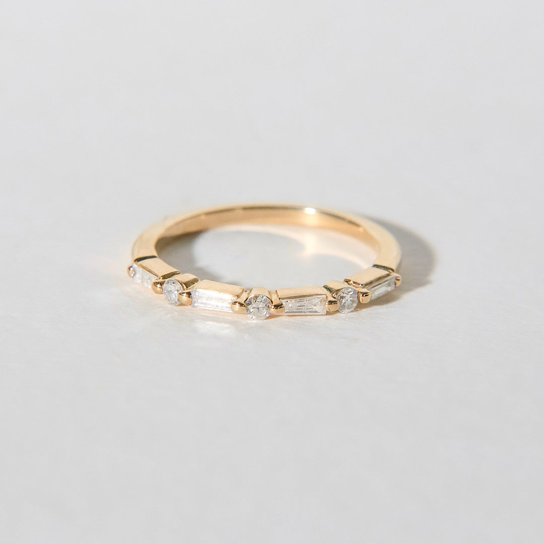 Half Eternity Baguette Ring