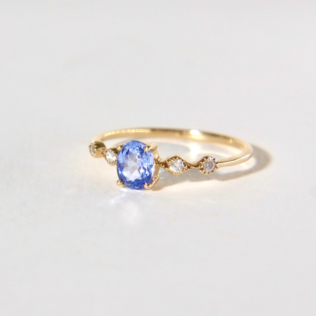 Honeydew Ring | Blue Sapphire