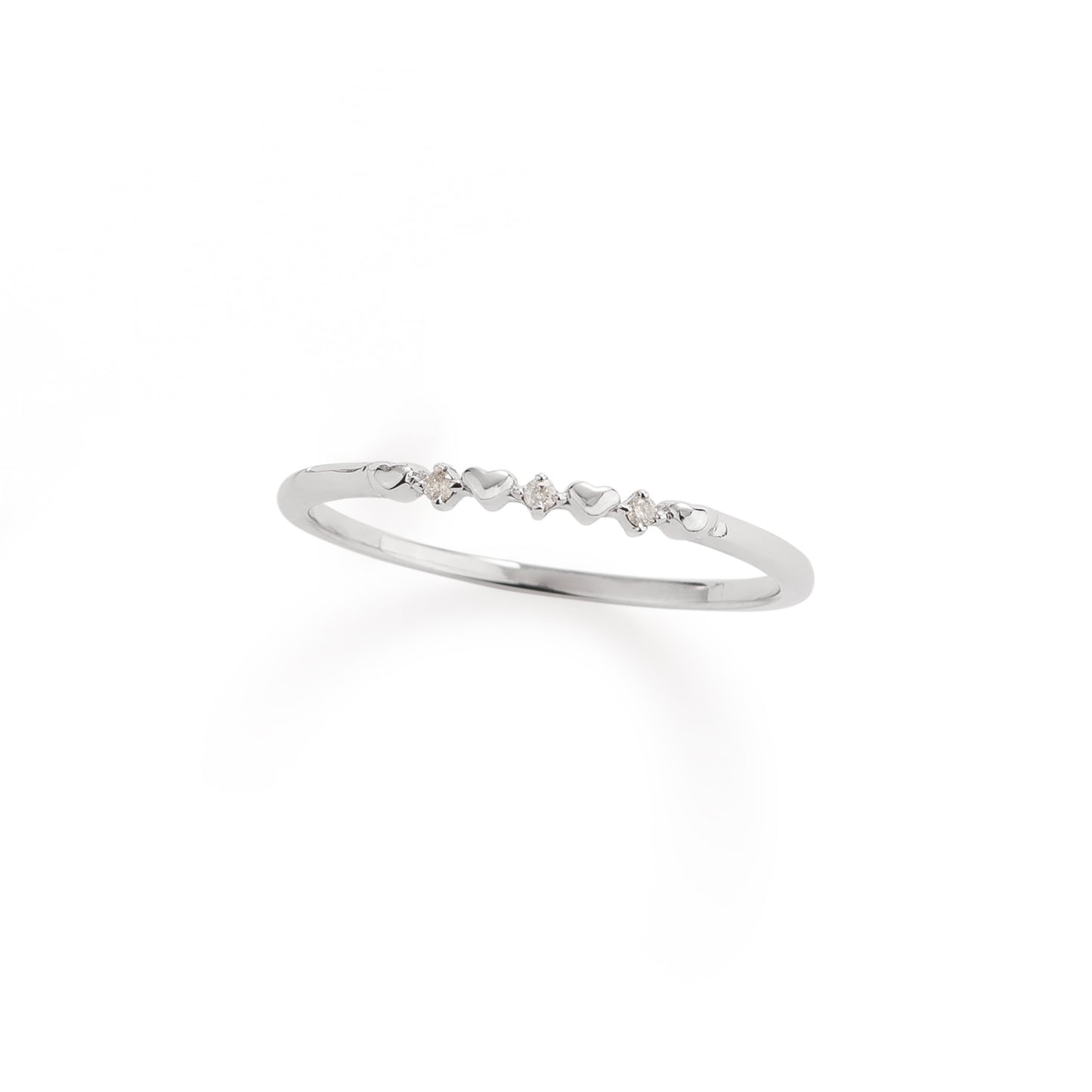 Mini Heart Diamond Ring