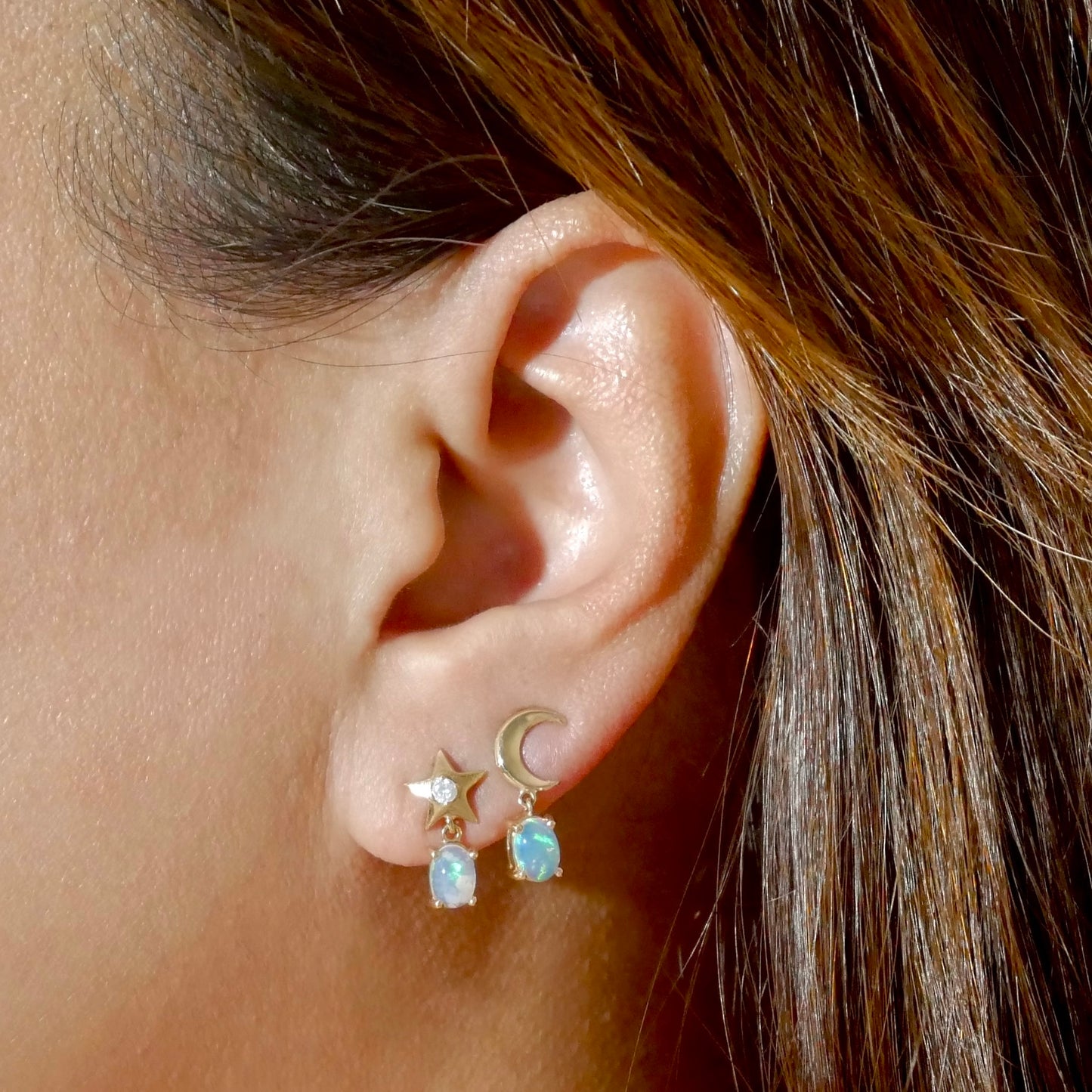 Mismatched De La Lune Earrings