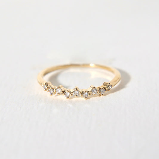 Pleiades Diamond Star Ring