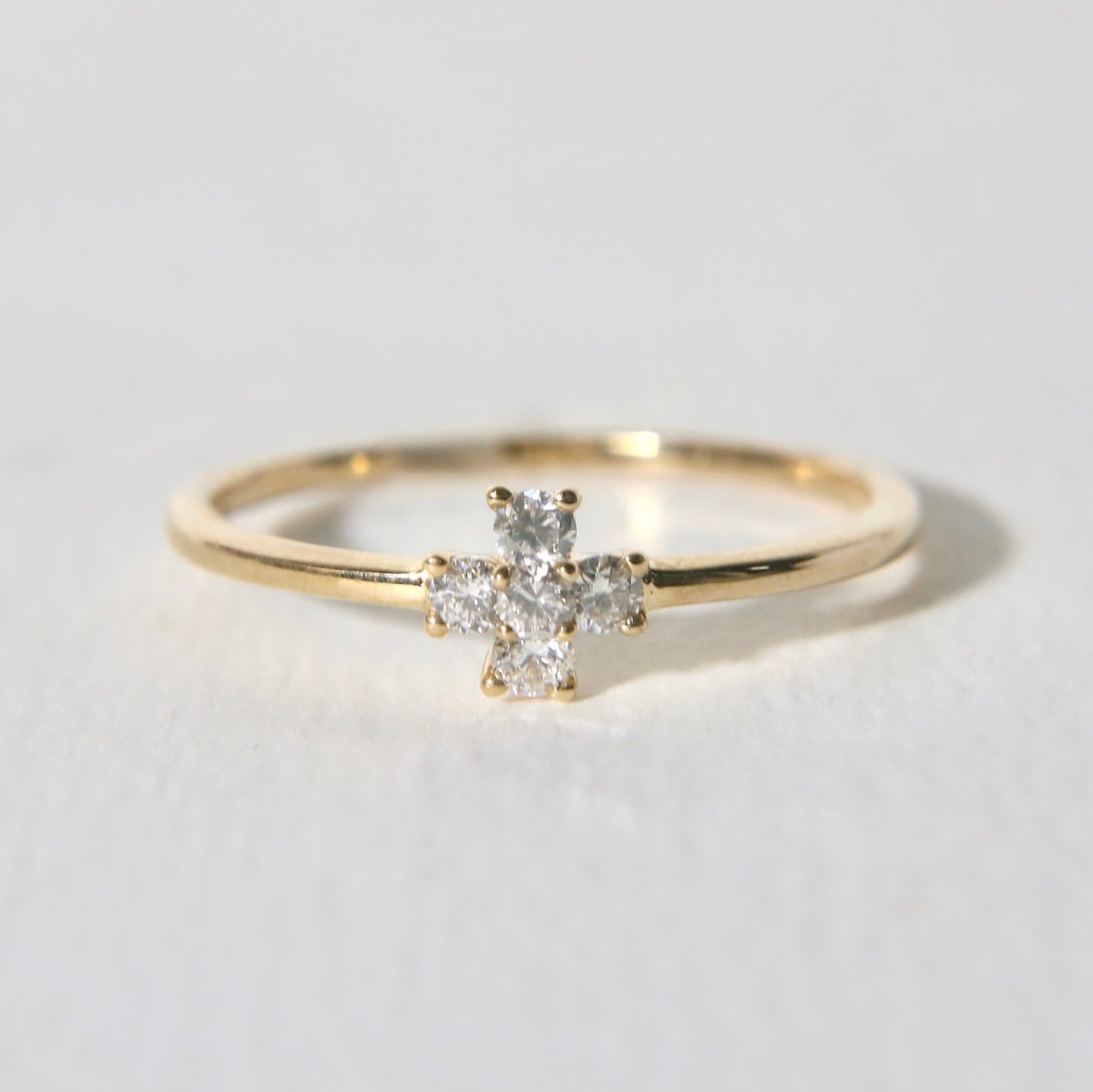 Diamond Flower Ring