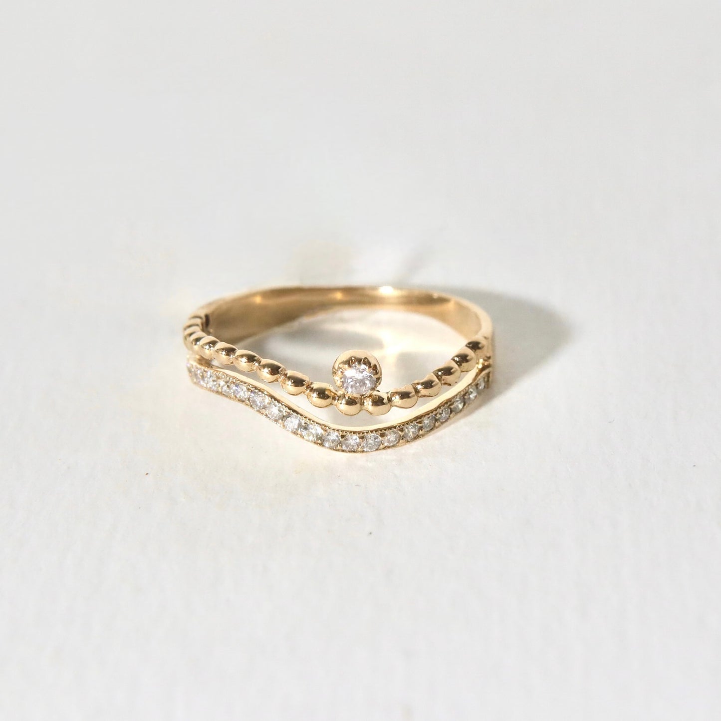 Curve Half Eternity Ring