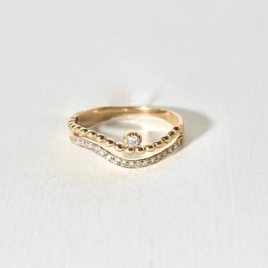 Curve Half Eternity Ring