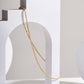calista gold chain, 9k solid gold. thick and strong. easy to stack 