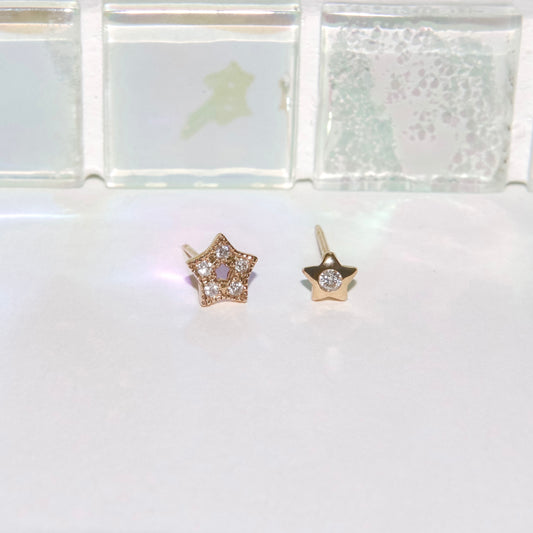 Mismatched Star Studs