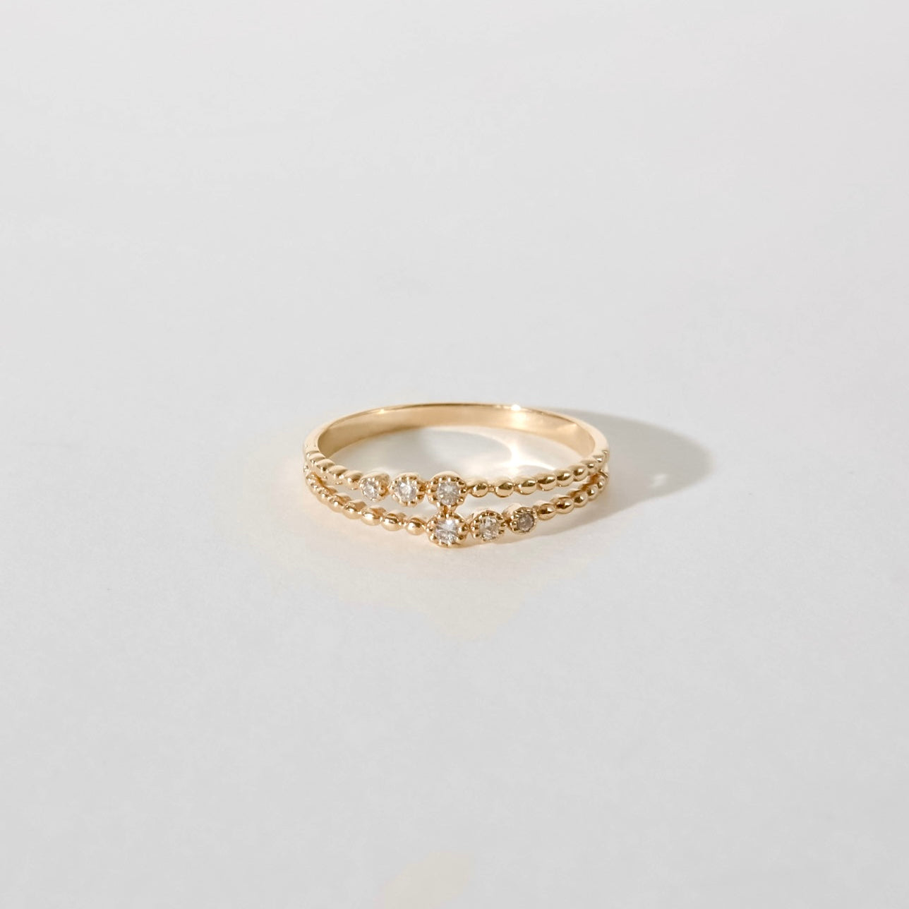Double Trio Diamonds Ring