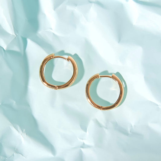 Gold Hoops 12mm
