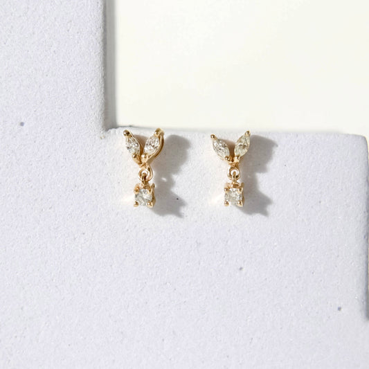 Crown Marquise Earrings